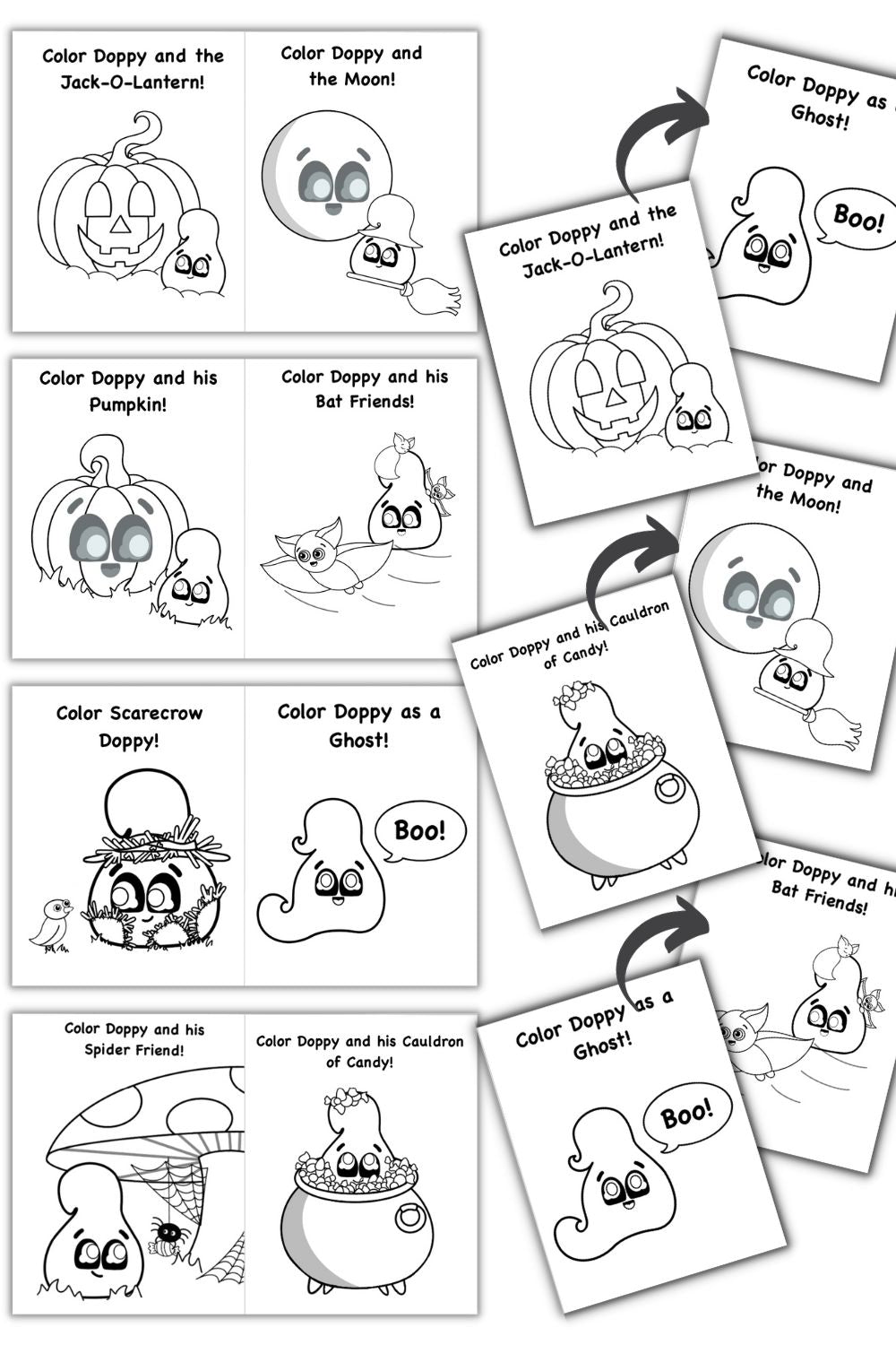 Mini Halloween Coloring Book for Kids