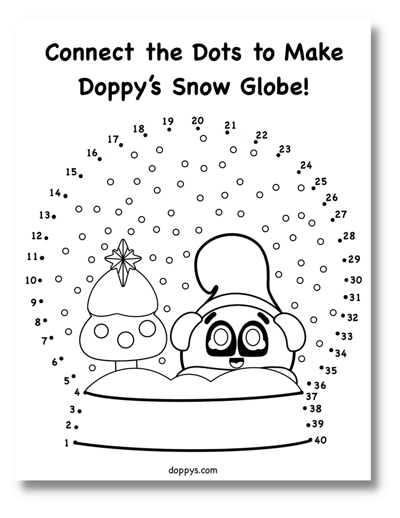 Doppys, free printables for kids, printables, dot to dot activity sheets, maze printables, coloring sheets for kids, coloring pages for kids, cute coloring printables, printables for kids, christmas printables for kids, christmas coloring pages for kids, christmas activities for kids